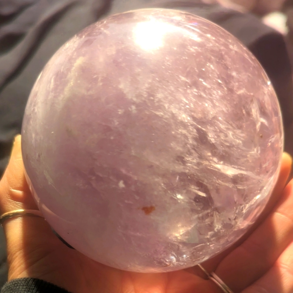 Amethyst stone ball